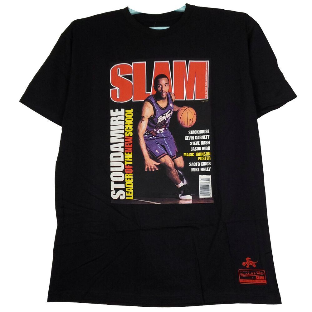 SLAM Damon Stoudamire Raptors Mitchell & Ness XL XLarge Shirt Black NBA NWT